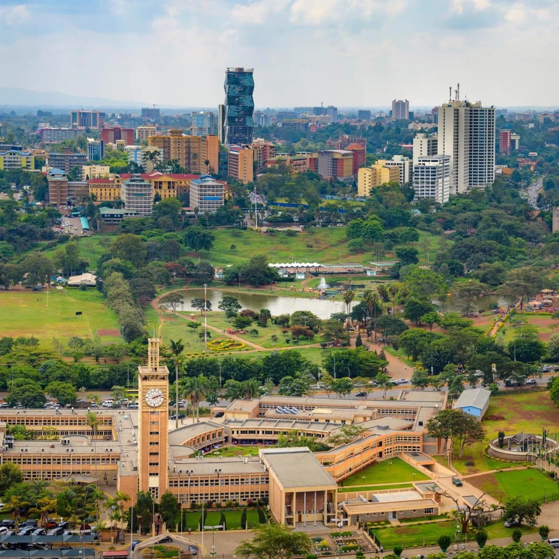 Paysage urbain de Nairobi